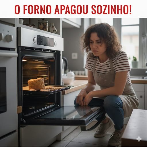 forno a gás apagando sozinho